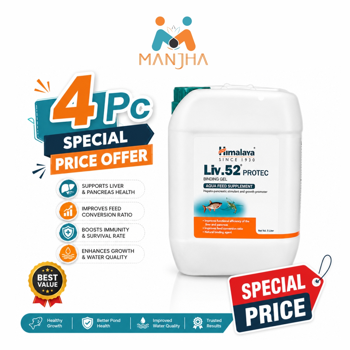 Liv-52 Protect Bind 5ltr (pack of 4)