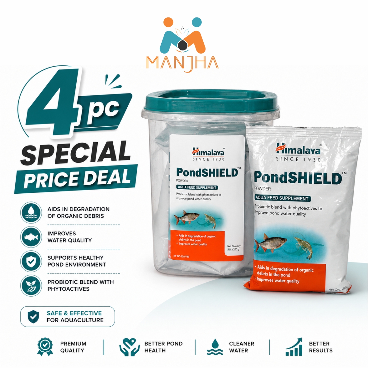 PondSHIELD Powder 1kg (Pack of 4)