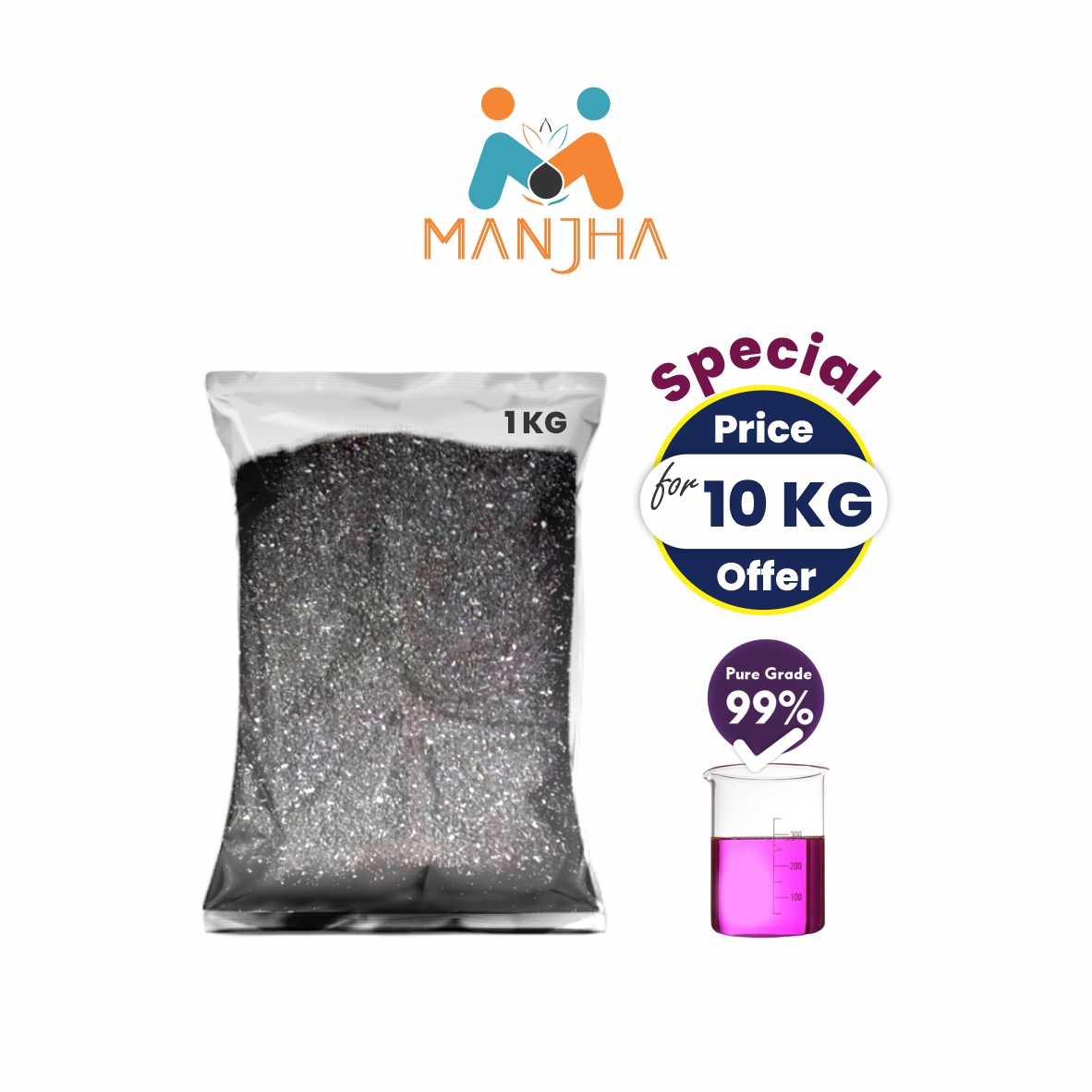 POTASSIUM PERMANGANATE 1 Kg (Pack of 10)